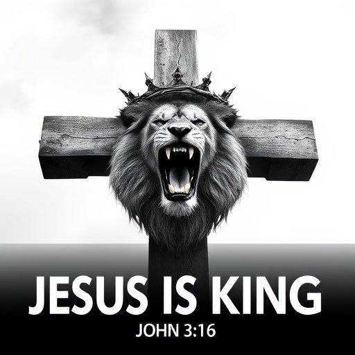 Jesus Is King - Lion on the Cross